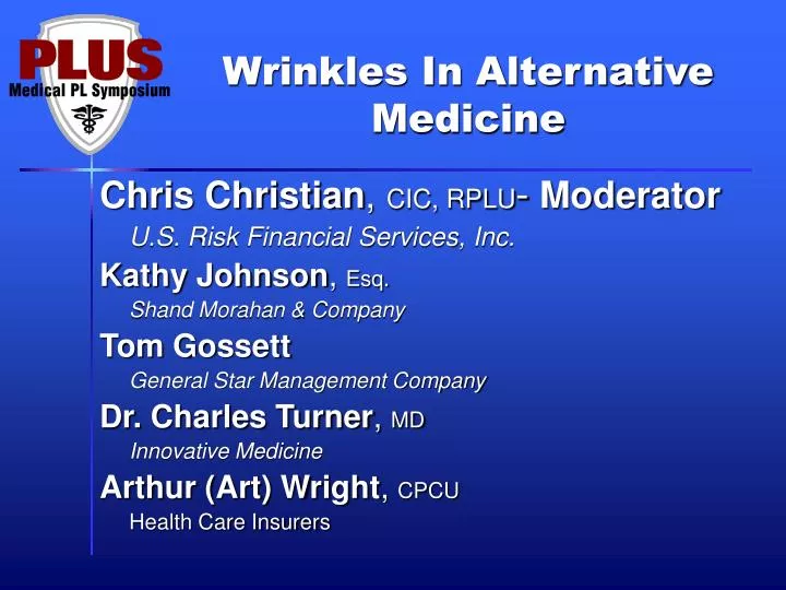 wrinkles in alternative medicine