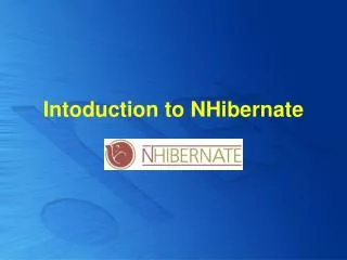 Intoduction to NHibernate