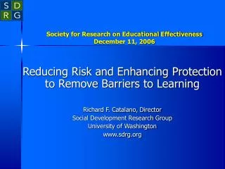 Society for Research on Educational Effectiveness December 11, 2006