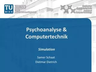 Psychoanalyse &amp; Computertechnik Simulation