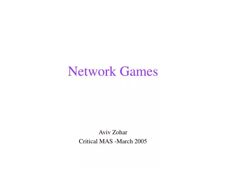 network games