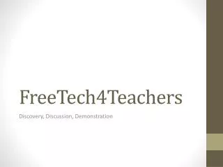 FreeTech4Teachers
