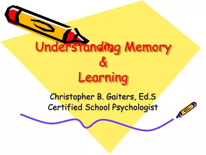 understanding memory learning