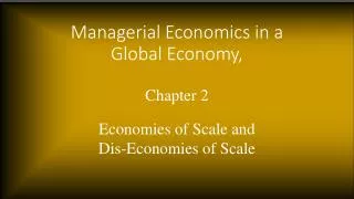 Managerial Economics in a Global Economy,