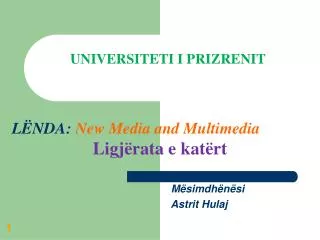 universiteti i pri zrenit