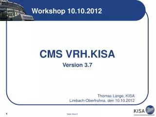 Workshop 10.10.2012