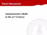 Panel Discussion - slide 1
