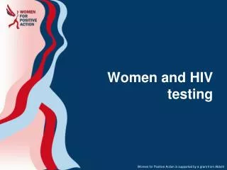 Women and HIV testing