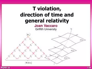 T violation, direction of time and general relativity