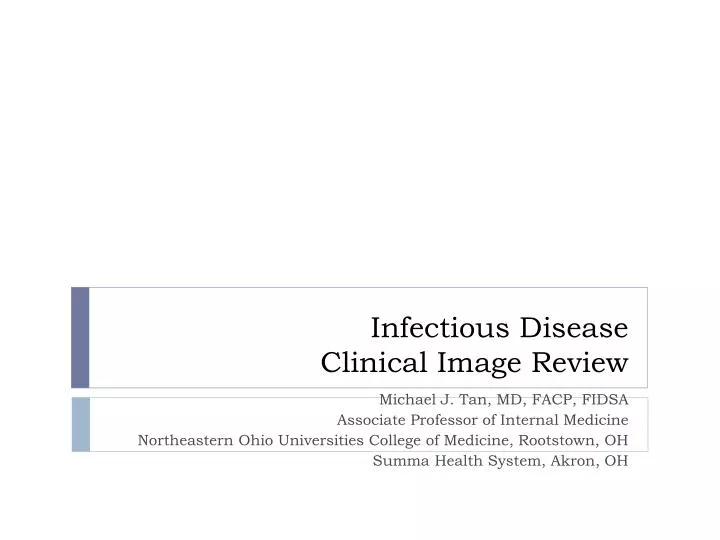 infectious disease clinical image review