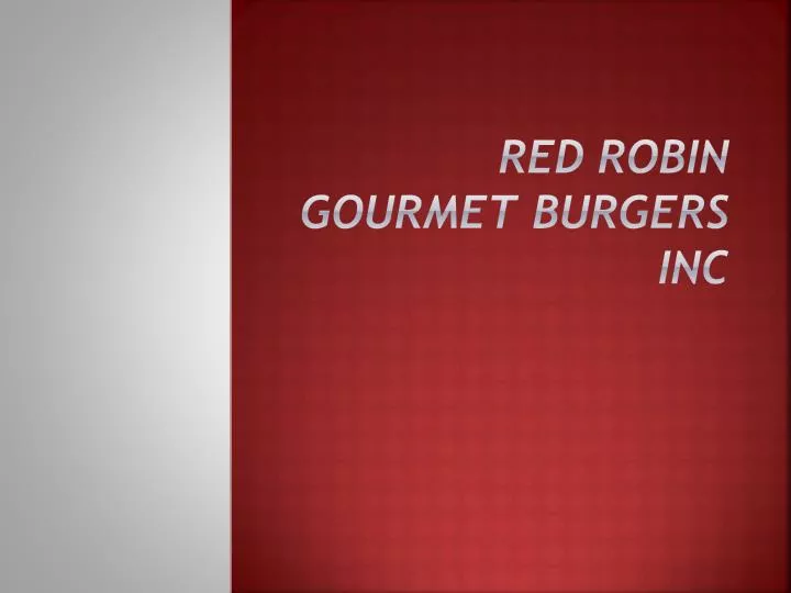 red robin gourmet burgers inc
