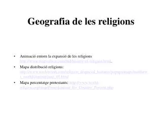 Geografia de les religions