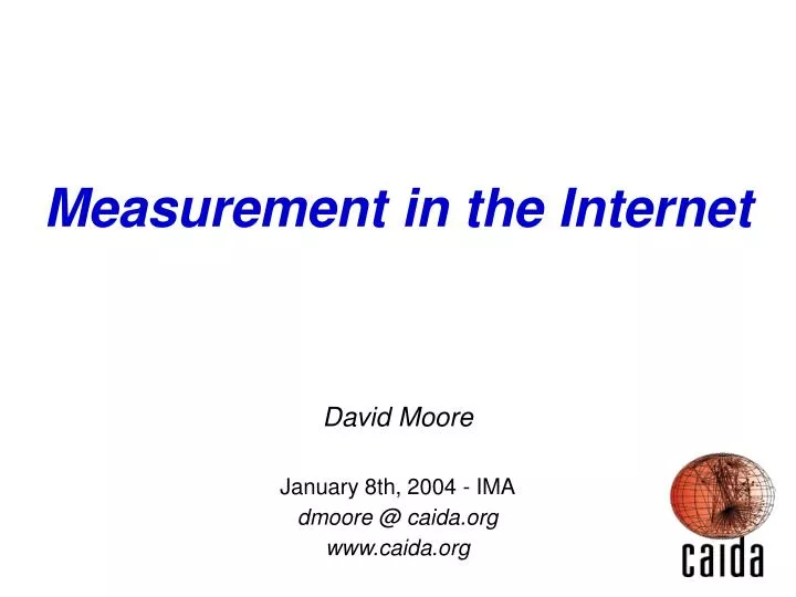 measurement in the internet