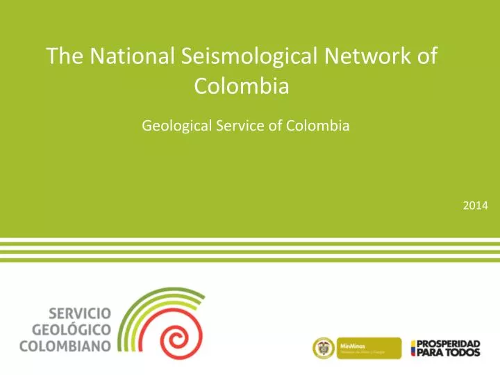 the national seismological network of colombia