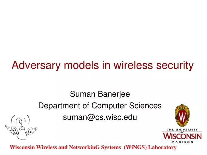 adversary models in wireless security
