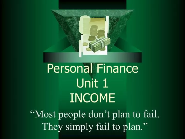 personal finance unit 1 income