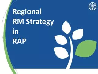Regional RM Strategy in RAP