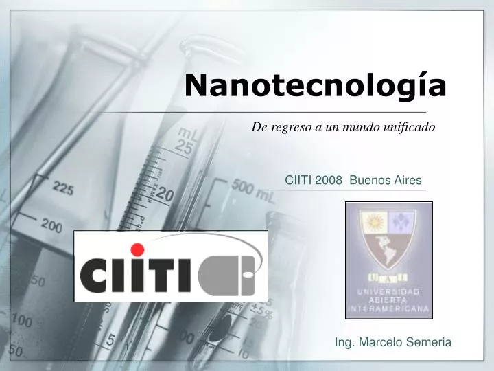 nanotecnolog a