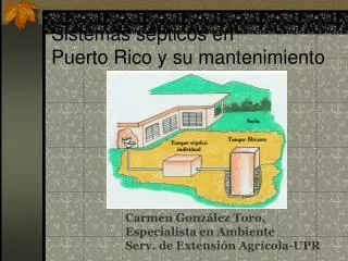 Sistemas sépticos en Puerto Rico y su mantenimiento