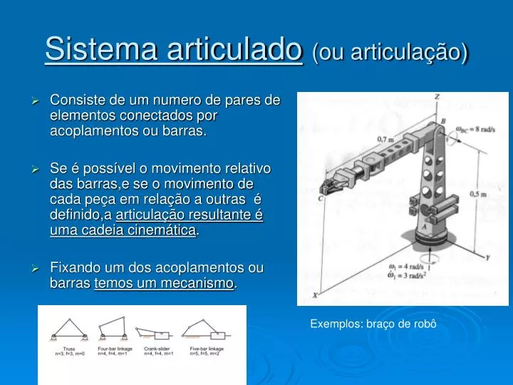 sistema articulado ou articula o