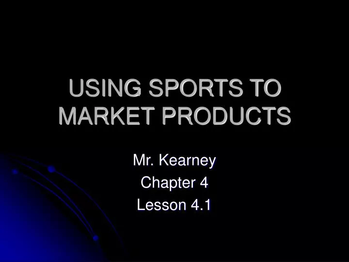 using sports to market products