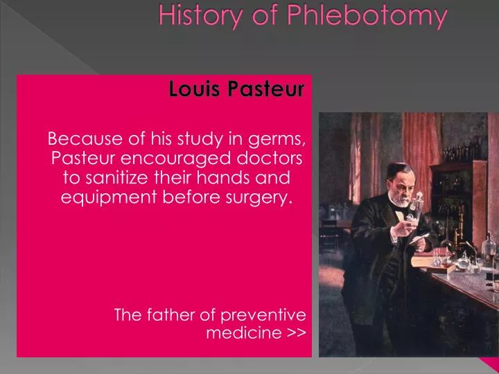 history of phlebotomy