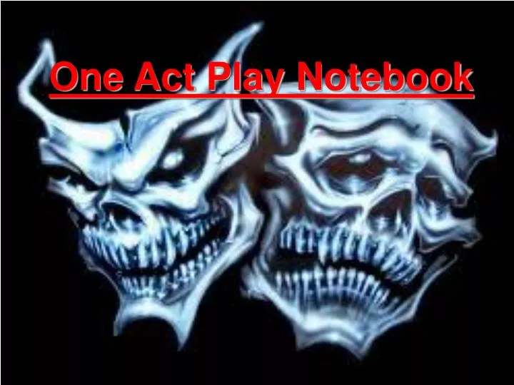 one act play notebook