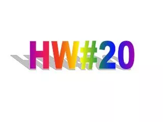 HW#20