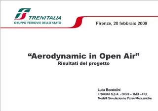 “Aerodynamic in Open Air” Risultati del progetto