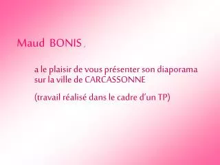 Maud BONIS ,