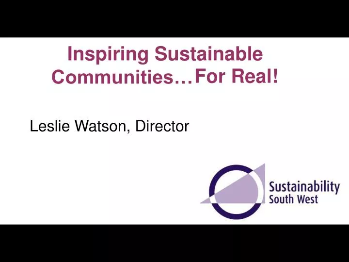 inspiring sustainable communities
