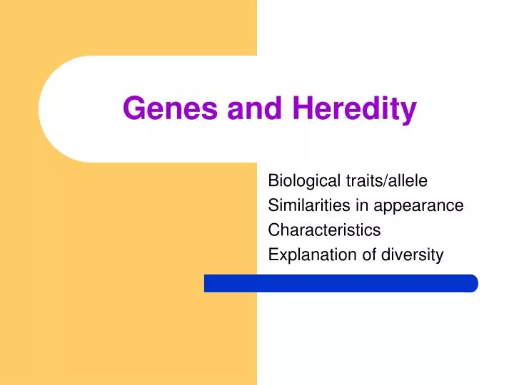 genes and heredity