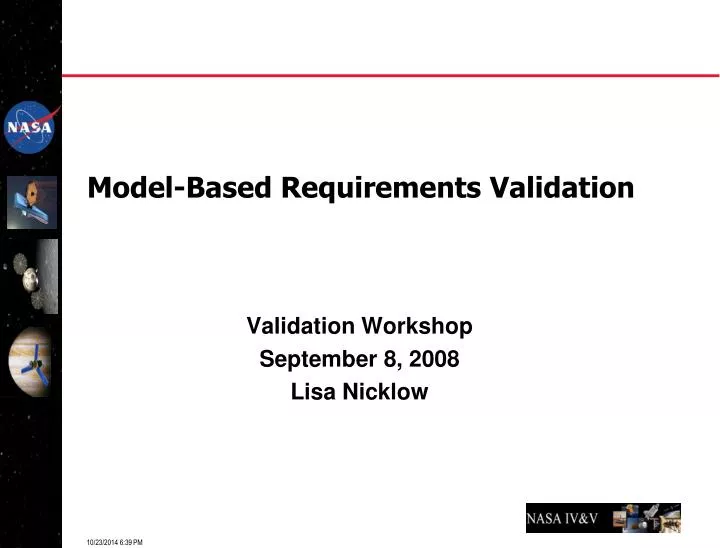 model based requirements validation
