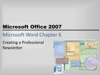 Microsoft Word Chapter 6