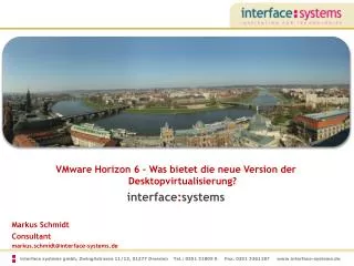 VMware Horizon 6 – Was bietet die neue Version der Desktopvirtualisierung ? interface : systems