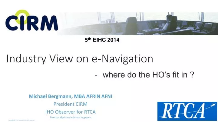 industry view on e navigation