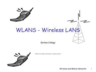 WLANS - Wireless LANS