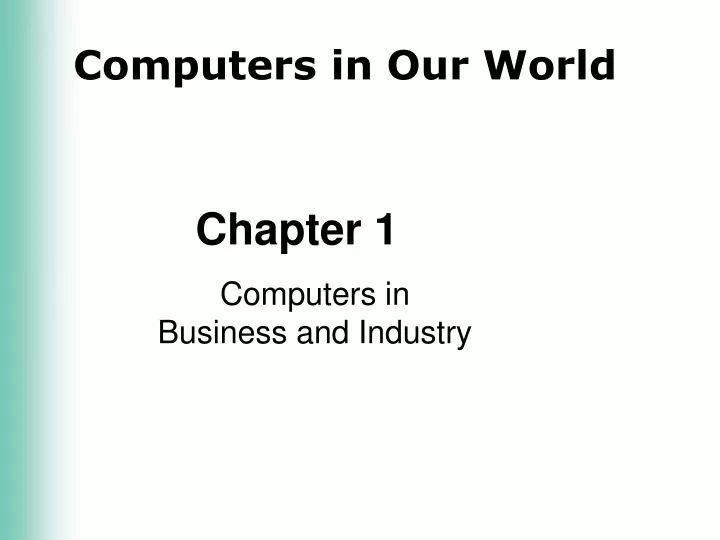 computers in business and industry