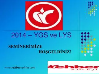 2014 – YGS ve LYS