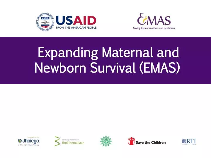 expanding maternal and newborn survival emas