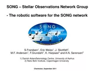 SONG – Stellar Observations Network Group - The robotic software for the SONG network