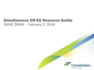 Simultaneous DR-EG Resource Audits