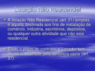 loca o n o residencial
