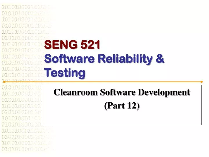 cleanroom software development part 12