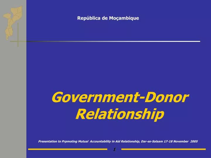 government donor relationship