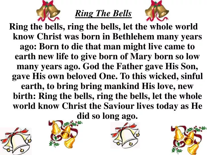 PPT - Ring The Bells PowerPoint Presentation, free download - ID:5780023