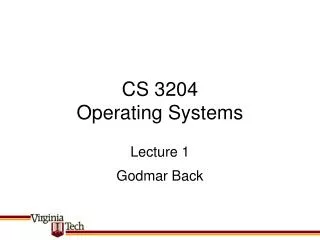 CS 3204 Operating Systems