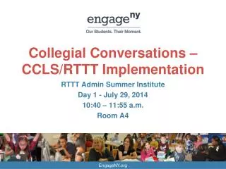 Collegial Conversations – CCLS/RTTT Implementation