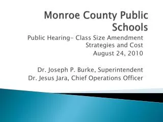 Monroe County Public Schools
