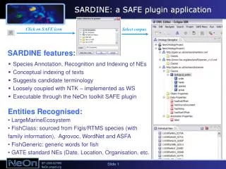 SARDINE: a SAFE plugin application